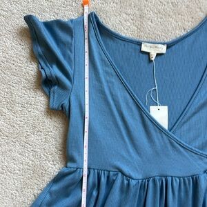 Blue Tiered Dress